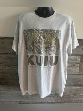Kuiu Ultralight Hunting Graphic T Shirt Mens XL Gray Outdoor Logo Tee (K1)